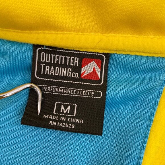 outfitter Trading Co. Women's Medium Breckenridge Co. Pullover Yellow 1/4 zip - Picture 3 of 6